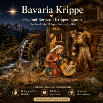 Bavaria Krippenfiguren aus Holz von Bernardi