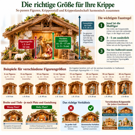 Die richtige Größe für Ihre Krippe