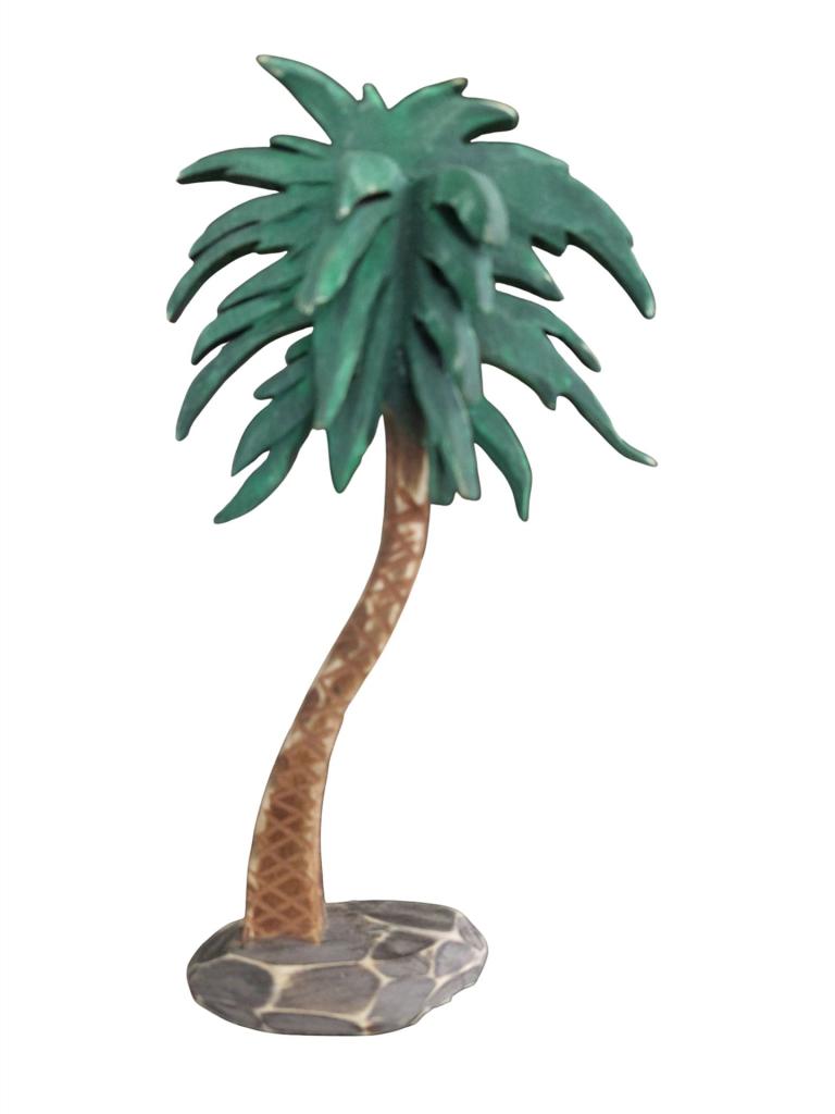 Holzpalme- Color-Wasserfarben bemalt-