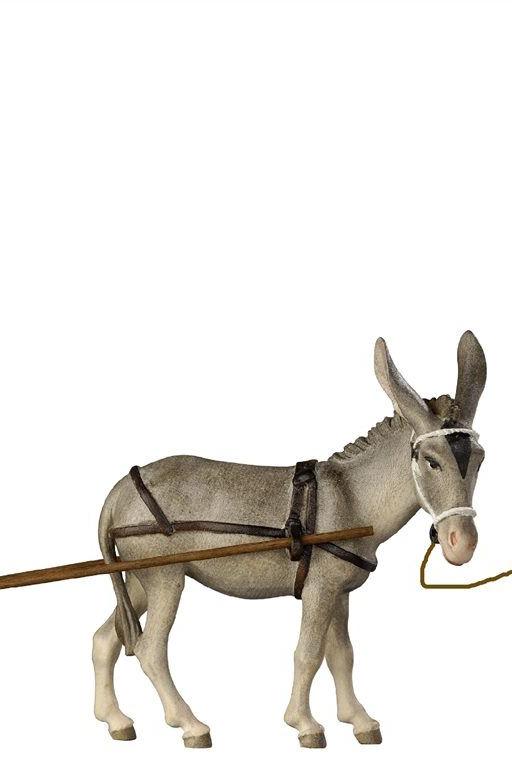 KO Holzträgerin mit Esel mit Karren - color- Bemalt-8010661_80