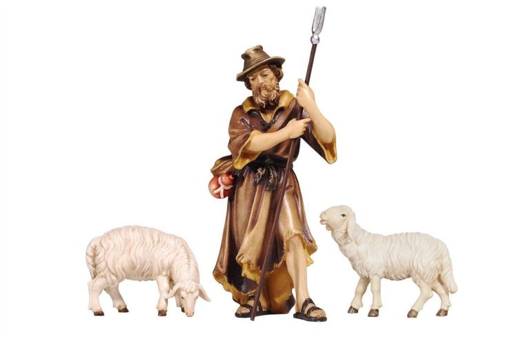 KO Schäfer mit 2 Schafen- Color-Bemalt-8010591_80