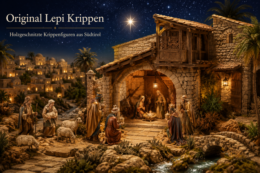 Lepi Krippen mit hochwertigen Krippenfiguren