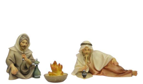 Hirtengruppe an der Feuerstelle - Komet Krippe