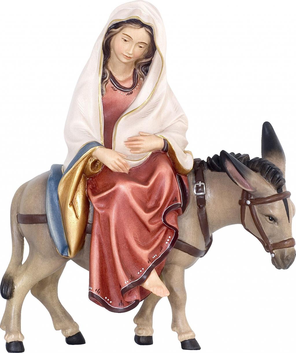 Maria auf Esel für Herbergsuche Alpenkrippe