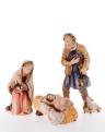 Heimatliche Krippe Hl.Familie 3-teilig von Lepi- Color-Bemalt-