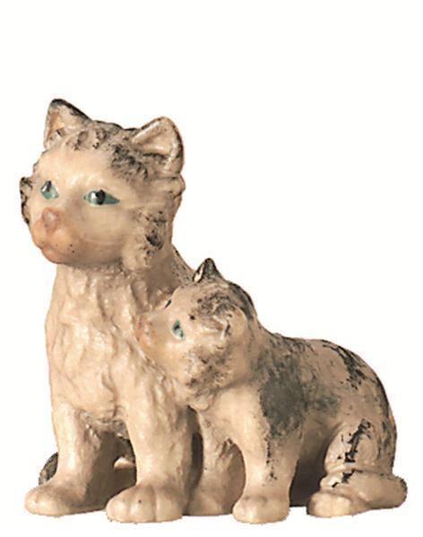 Katzenpaar-königliche krippe-color