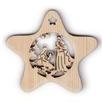 Stern in Fichte Hl. Familie