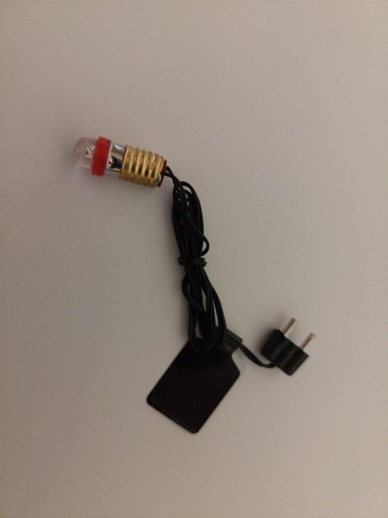 led birne rot mit kabel