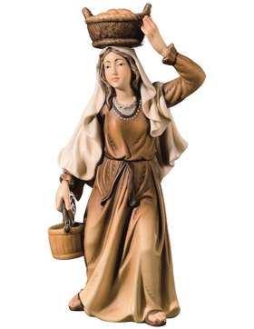 Frau mit Korb - Heilignacht Krippe