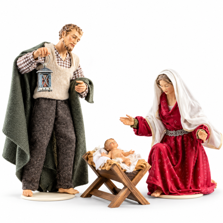 Heilige Familie Hannah bekleidet mit Maria Josef und Jesuskind