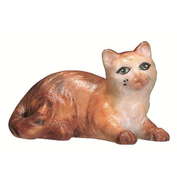 Katze liegend- Color-Bemalt-TB-Kö