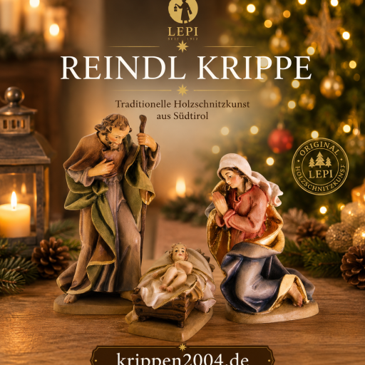 Reindl Krippe von Lepi mit der Heiligen Familie