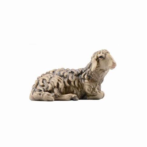 Schaf liegend Braun-Simon Krippe- Bemalt