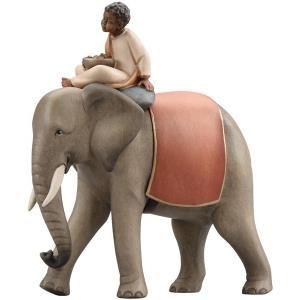 Elefant mit Elefantendiener sitzend - LK