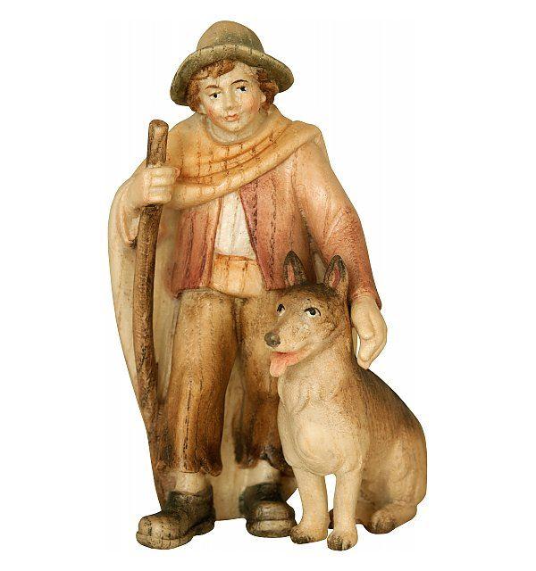 Hirtenjunge mit Schäferhund und Stock 1834-S