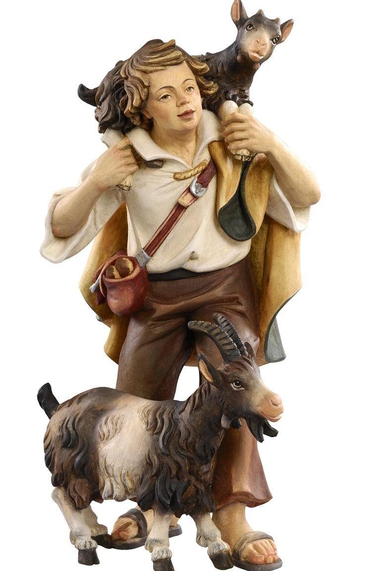 Ko Hirt mit 2 Ziegen der Kostner Krippe in Color