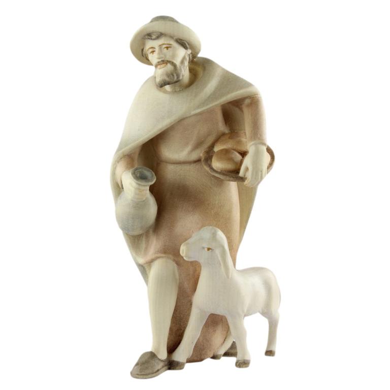 Hirte mit Schaf und Krug der Rowi Krippe in Color