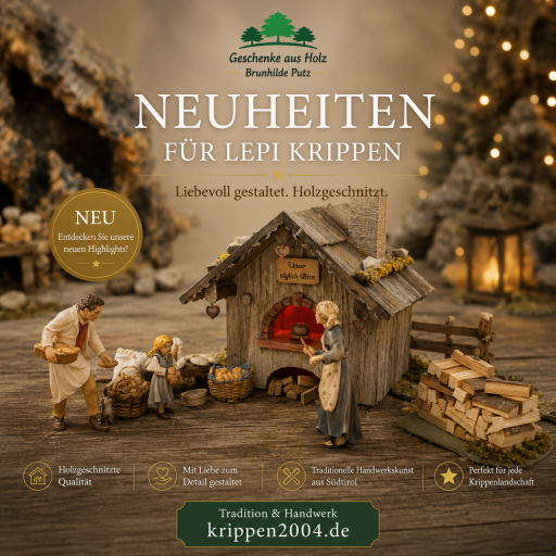 Neuheiten für Lepi Krippen mit Krippenszenen und Krippenfiguren