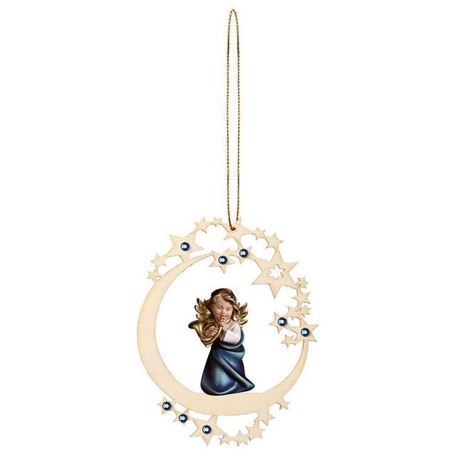 Herzengel mit Horn - Mond Stern Crystal