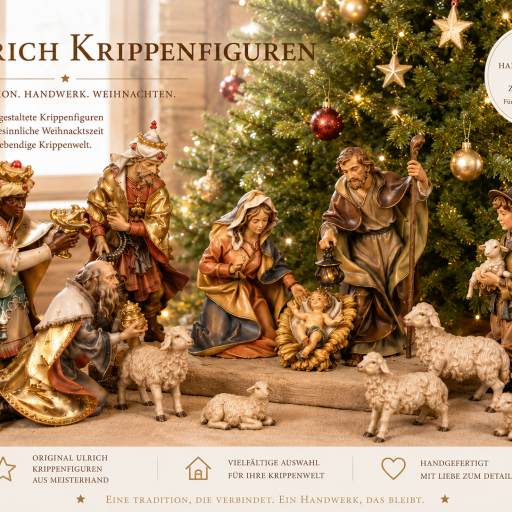 Original Ulrich Krippenfiguren für Weihnachtskrippen und Krippenlandschaften