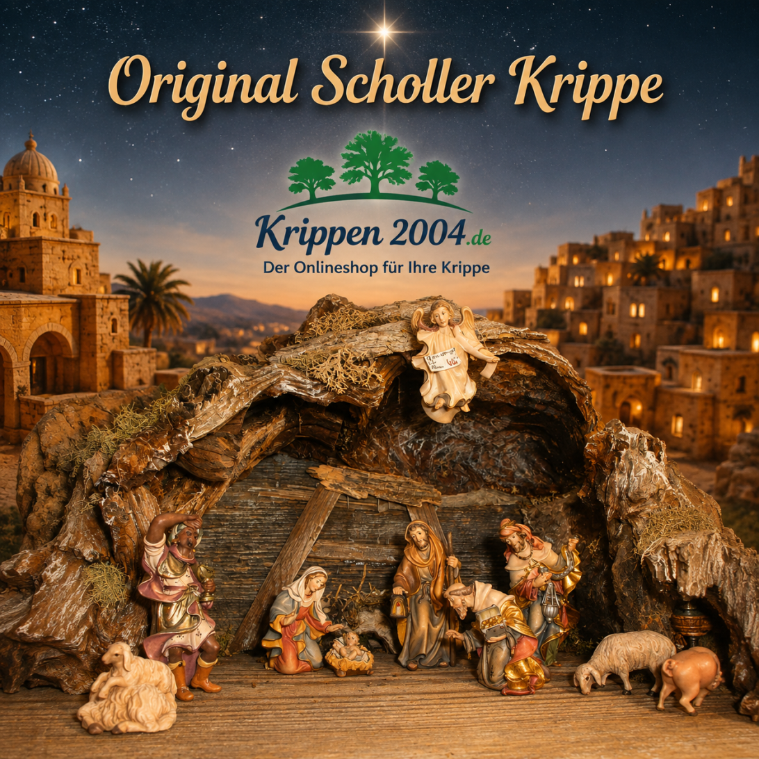 Scholer Krippenfiguren aus Ahornholz für eine orientalische Weihnachtskrippe