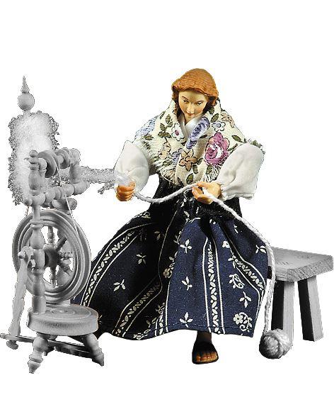 Spinnerin ohne Spinnrad- Ankleidefigur-10901500