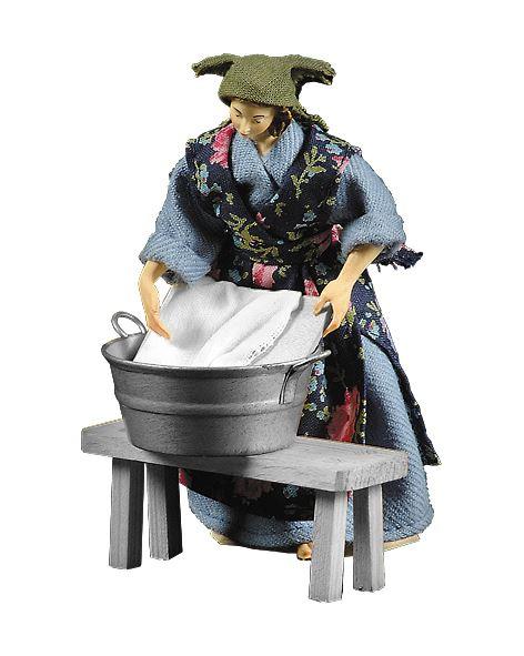 Wäscherin ohne Waschzuber- Ankleidefigur-Lepi 