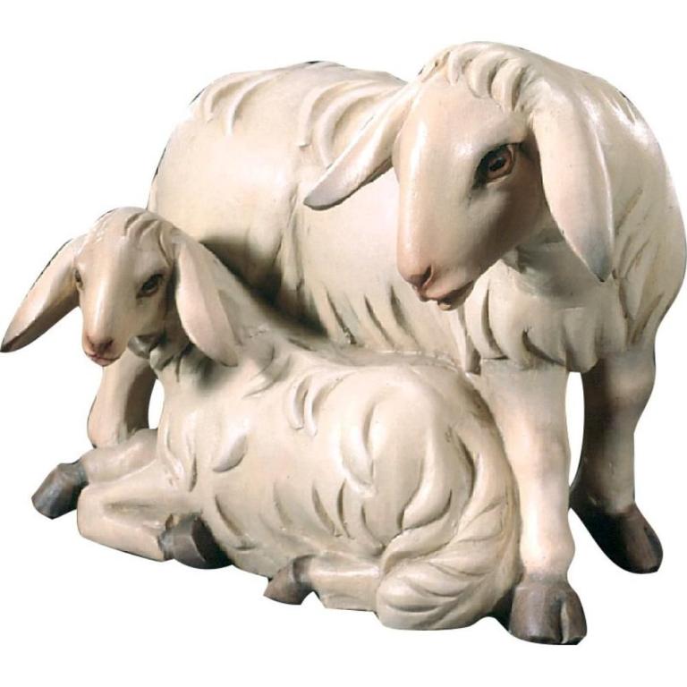 Schaf mit Lamm -2000 - Color-Bemalt-