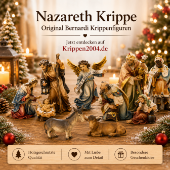 Nazareth Krippenfiguren aus Holz von Bernardi