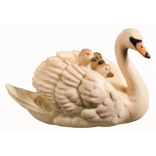 Schwan mit Küken-Color-Bemalt--TBK-KÖ